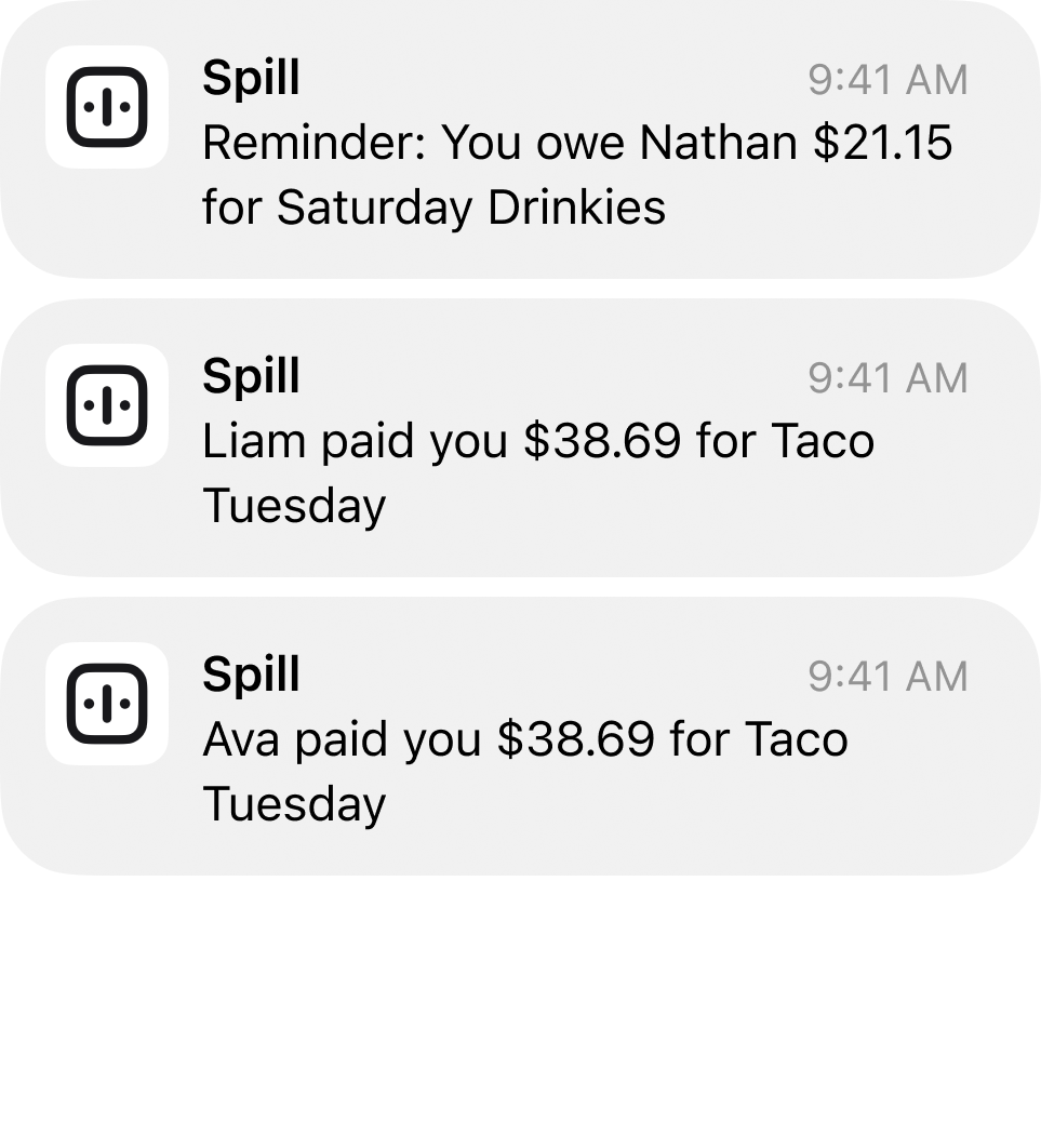 A QR code surrounded by circular profile pictures of different individuals, representing a group sharing or splitting an expense through the bill splitting app.